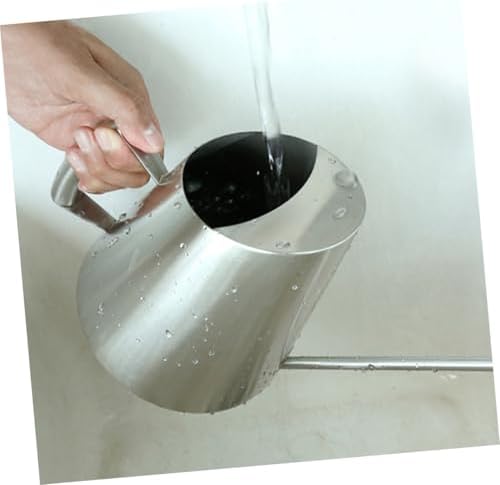 Mipcase Stainless Steel Watering Can with Long Spout Capacity Durable Metal Pot for Plants for Gardening and Houseplants - Image 5