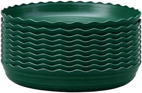 Round Plastic Plant Saucers Water Catch Tray, Garden Tray, 10 pcs by Unknown