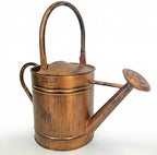 Gardenised 1-Gallon Steel Watering Can with Precision Long Spout for Controlled and Shower Watering Ideal for Indoor & Outdoor Plants Flowers & Houseplants, Copper by Gardenised