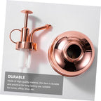 DOITOOL Vintage Stainless Steel Plant Mister with Pump Succulent Watering Bottle for Indoor Gardening Comfortable Grip and Easy Press Trigger Rose Gold Watering Can for Small Plants - Image 4
