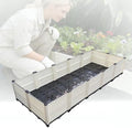 Raised Garden Bed, All-Weather Planter Container, Elevated Planter Box, Large Outdoor Rectangle Planters for Patio, Deck, Backyard, Balcony, Porch (White)(1-Tier) by Unknown