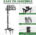 Sunvigor Garden Hose Holder, Heavy Duty Metal Hose Stand with 4 Spikes, Holds Up to 150FT Hose, No Drill Freestanding Hose Reel Alternative for Yard Lawn Outdoor - Image 7