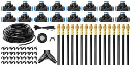 Garden Watering Set, 360 Degree Brass Nozzles, ABS, 100ft Set by Unknown