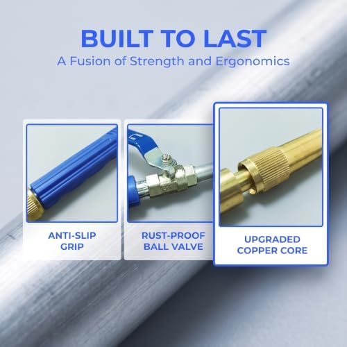 2-in-1 High Pressure Washer Wand, Garden Hose Jet Nozzle with Connectors - Image 4