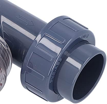 Fafeicy Y Type Strainer 40mm PVC Pipe Water Pressure Regulator Pressure Control Valve Regulator with Lengthened Filter for Aquarium Chemical Water Treatment Agricultural Irrigation - Image 2