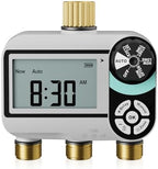 QUOBAS Brass Sprinkler Timer for Garden Hose, Programmable Water Timer by QUOBAS