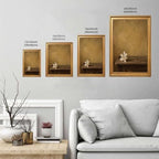 Gold Vintage Framed Lily Flower Wall Art, Still Life Floral Print - Image 3