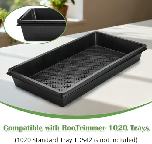 RooTrimmer 10 Pack 1020 Mesh Trays, Extra Strength 1020 Mesh Bottom Trays with Holes, 20'' x 10'', Heavy Duty Propagation Flats for Microgreens, Seed Starting, Soil Blocks, Hydroponics & Wheatgrass - Image 7