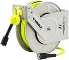 M MINGLE Retractable Pressure Washer Hose Reel, 1/4" × 60ft Power Washer Hose Reel, Auto Rewind Hose Reel, Wall/Floor Mounted, 3600 PSI by MMINGLE