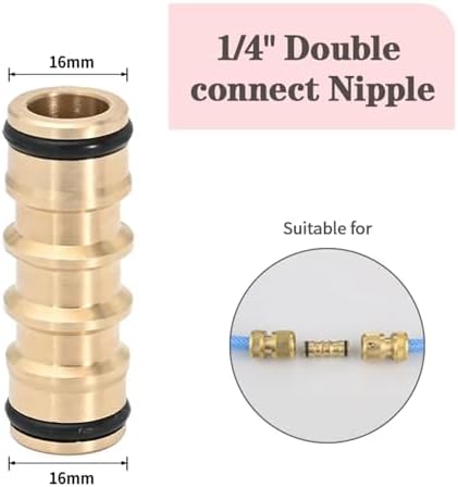 10Pcs Brass Garden Hose Quick Connector Drip Irrigation Fittings Repair Kit - Image 2