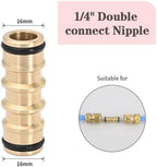 10Pcs Brass Garden Hose Quick Connector Drip Irrigation Fittings Repair Kit - Image 2