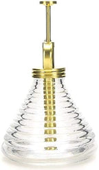 Plant Mister- Clear Color Glass Bottle & Brass Sprayer (Matt Gold) - Image 2