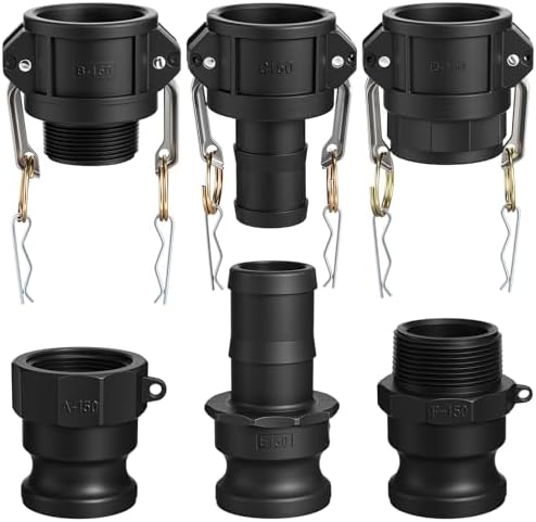Pelopy 6 Pcs 1.5 Inch Black Cam Lock Fittings Kit by Pelopy