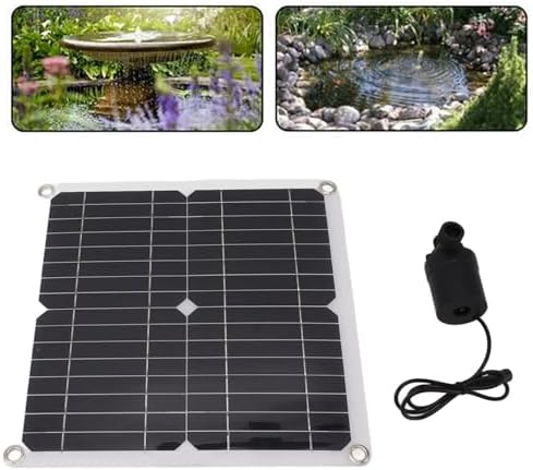 generic 50W Solar Panel 22W Water Fountain Pump Kit with Battery Box & Timer Controller, 12V DC Solar Powered Pond/Fountain/Submersible Pump for Garden, Outdoor, Pool - Image 6