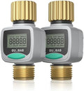 QUOBAS Water Flow Meter with Brass Fittings, Garden Hose Flow Meter for RV by QUOBAS