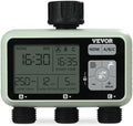 VEVOR Water Timer, 3 Outlets, Hose Watering Sprinkler Timer, with 3 Independent Watering Zone LCD Display Rain Delay Mode Manual Mode 360° Brass Inlet Metal Filter, IPX6 Waterproof for Yard Watering by VEVOR