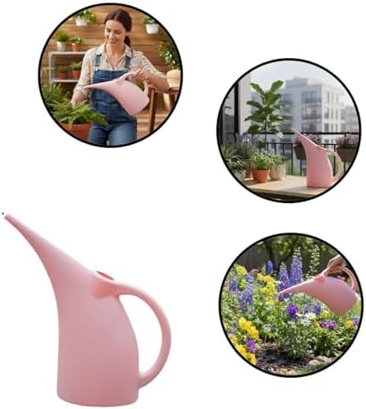 Long Spout Watering Can for Indoor Plants - pp Precision Garden Watering Can (Pink 27x12.5x27 cm) - Image 4