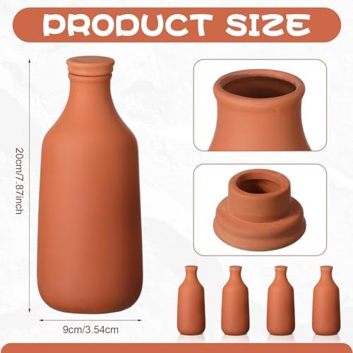 DoubleFill Ollas Terracotta Watering Pots, 24 oz, 8 Pcs - Image 2