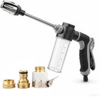 Heavy Duty Garden Hose Nozzle, 2026 Upgraded High Pressure Water Cleaning Jet, Multi-Function Sprayer for Lawn, Yard, Car, Pet, Driveway – Universal Fit 3/4 Inch Thread, No Electricity Needed by Unknown