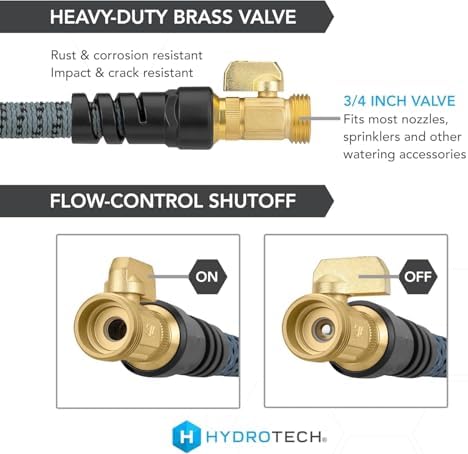HydroTech 60 ft Auto Care Expandable Burst-Proof Hose, 5/8 in Diameter - Image 2