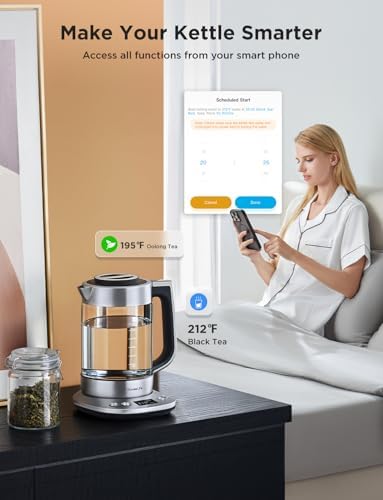 GoveeLife Smart Electric Kettle, Tea Infuser for Loose Leaf, 1.7L Silver - Image 6