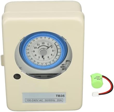 Mechanical Water Heater Timer for Industrial Commercial Residential Use Heavy Duty Lighting and Appliance Timer Switch with Manual Override - Image 2
