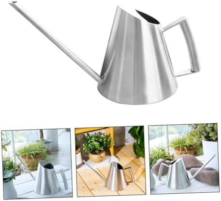Stainless Steel Watering Can 900ml Vintage Silver Indoor Plants - Image 6