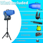 Foam Machine for Party with Fully Automatic Head Swing, Party Foam Machine with Adjustable Height, Foam Cannon for Garden, Pool, Indoor, Birthdays, Celebrations, and Backyard Events - Image 4