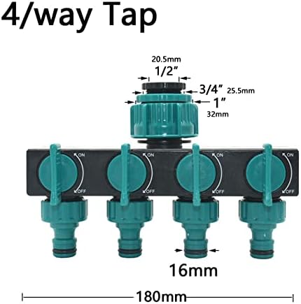Garden Hose Splitter 2/4-way Garden Tap Y-Type Water Connector Agriculture Water Pipe Fittings 1Pcs (Color : B) - Image 4