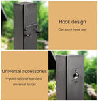 Stainless Steel Outdoor Garden Water Column Post Faucet - Freestanding Hose Stand with Fountain Water Feature & Dispenser Hydrant (60x8cm/23.6x3.1in) - Image 4
