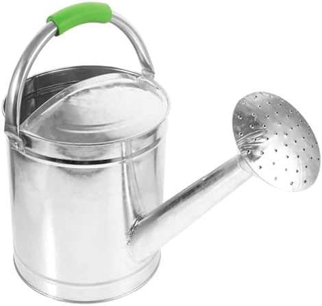 Vintage Stainless Steel Garden Watering Kettle 5l Silver for Bonsai Xmas by PLAFOPE