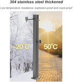 Garden Watering Fountain Hydrant, Garden Hose Holder with Brass Faucet,freestanding Antifreeze Faucet Water Dispenser(Color:Side Water Inlet,Size:Single Faucet) - Image 4