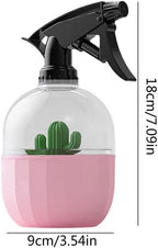 Bottles Cute Spray with Cactus Decoration Reusable Pressure Bottle for Spraying Plants Watering Home(E) - Image 2
