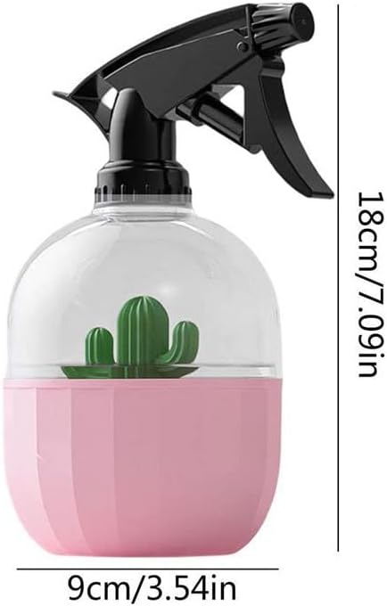 Bottles Cute Spray with Cactus Decoration Reusable Pressure Bottle for Spraying Plants Watering Home(E) - Image 2