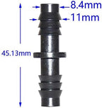 Hose Fittings 3/8" 2-Way Barbed Water Hose Connector, Straight Connector with Barb, for Garden Drip Irrigation 8/11mm Hose, 250 Pieces of Fittings - Image 5