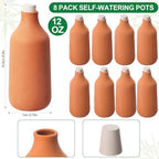 8 Pcs 12 oz Ollas Terracotta Watering Pots - Image 2