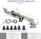 2.5"-3" Impulse Impact Sprinkler Farm Irrigation Sprinkler 360° Large-Area Watering Spray, Lawn Sprinkler Irrigation Spray Gun, with Replacement Nozzle & Welding francs for Farmland Lawn Watering - Image 7
