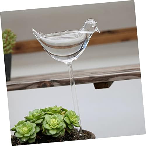 POPETPOP 4pcs Self Watering Glass Decorative Design Automatic Watering Globes for Indoor Plants Easy to Use Borosilicate Glass for Travel and Busy Lifestyles - Image 2