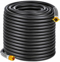 Garden Hose 5/8" x 125ft 4-Layer Heavy Duty Hose with 800 PSI Burst Pressure – Kink Resistant Flexible All-Weather Outdoor Hose for Yard Car Wash Pets Black by Unknown