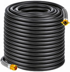 Garden Hose 5/8" x 125ft 4-Layer Heavy Duty Hose with 800 PSI Burst Pressure – Kink Resistant Flexible All-Weather Outdoor Hose for Yard Car Wash Pets Black by Unknown