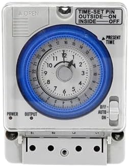 Applicable to TB35-N TB388 100-240V 15A Din Rail Water Heater Programmable Timer Switch Time Controller Mechanical Switch(12 V) by Unknown
