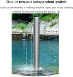 Stainless Steel Freestanding Garden Water Column - Durable Outdoor Hose Stand for Irrigation & Washing, Floor Mounted Water Tap, Metal Water Fountain Hydrant - Image 5