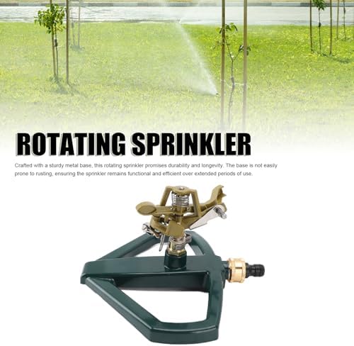 360 Degree Sprinkler, Sprinklers for Yard, Water Sprinkler for Lawn for A Variety of Environments Such As Gardens and Other Landscapes (Yellow) - Image 2
