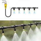 Garden Irrigation Misting Hose Kit with Detachable Brass Nozzles - Ultimate Watering Solution for Plants, Greenhouses, and Outdoor Spaces by Unknown