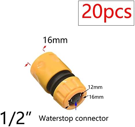 Adapter Plug Quick Coupling Hose Tube Connector Repair Connection Irrigation Nipple Garden Tools 20Pcs (Color : J) - Image 2