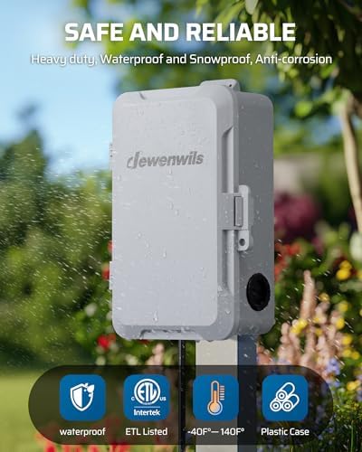 DEWENWILS 24-Hour Mechanical Timer Switch - 208-277VAC DPST, 5HP 40A - Image 4