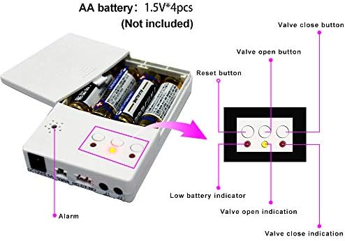 E-SDS Automatic Water Leak Detector with Shutoff Valve, Sounds Alarm - Image 3