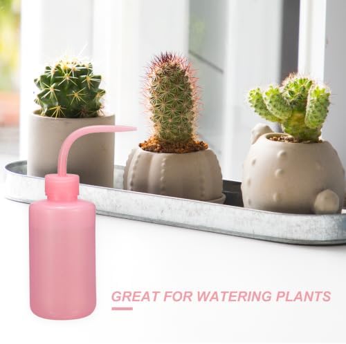 PATIKIL 250ml 8oz Pink Round Plastic Reusable Eyelash Tattoo Wash Bottle, 30 Pack, Perfect for Plant Care, Lab Use, Storage - Image 4