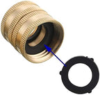 M MINGLE Garden Hose Adapter, Heavy Duty Brass Garden Hose Shut Off Valve, 3/4 Inch - Image 5