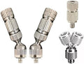10-Pack High Pressure Brass Fog Nozzles | 360 Degree Swivel Nozzle Base by Melairy
